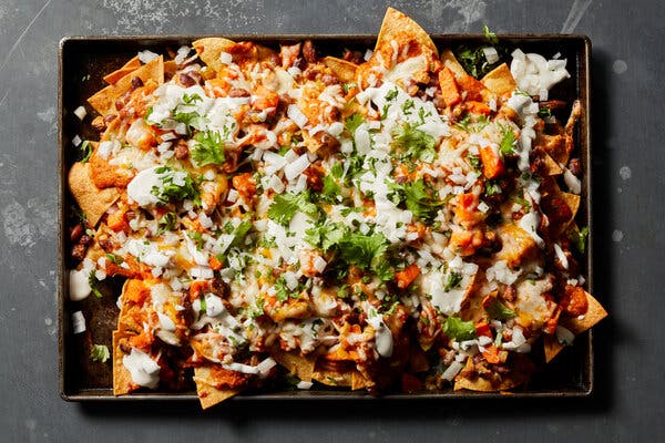 Mexican nachos in native style