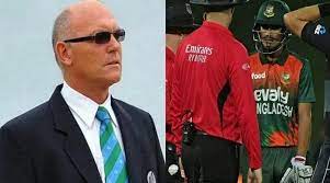 Match referee Jeff Crowe apologized to Bangladesh