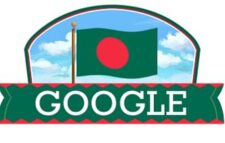 Google greeted the golden jubilee of independence with a special doodle