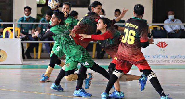 Bangladesh Ansar won gold in women’s handball