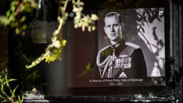 Four children will walk beside the coffin at Prince Philip’s funeral