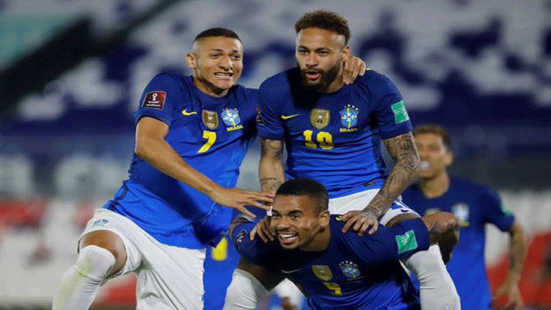 Neymar helps Brazil to perfect six in WC qualifying