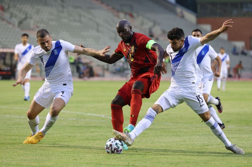 Spirited Greece hold top ranked Belgium to a 1-1 draw