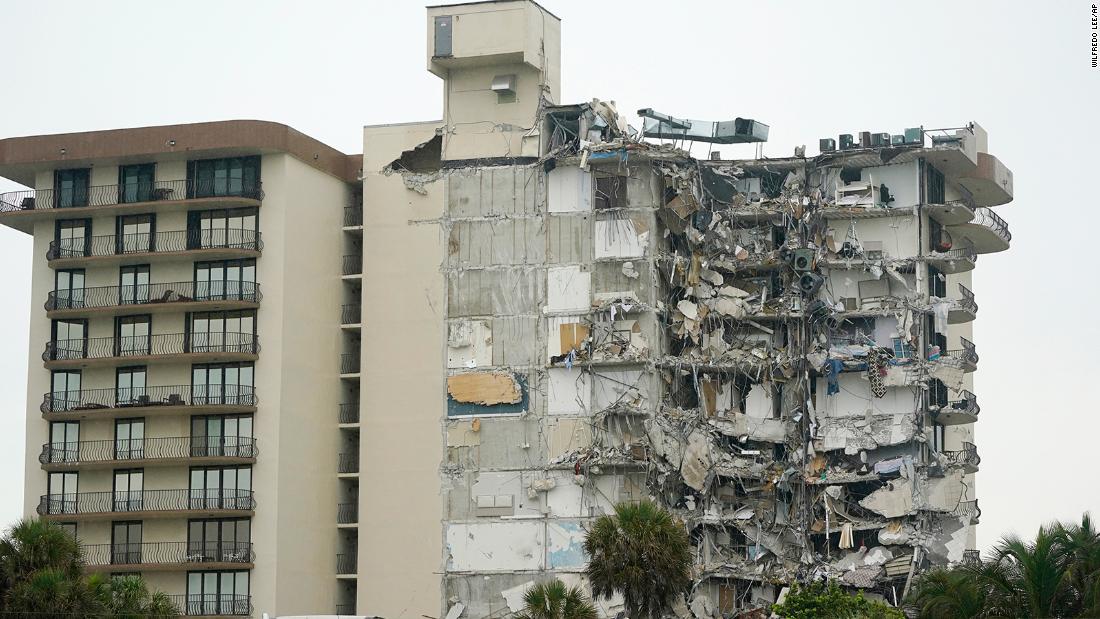 Second Florida building evacuated as death toll rises to 22 in condo tower collapse