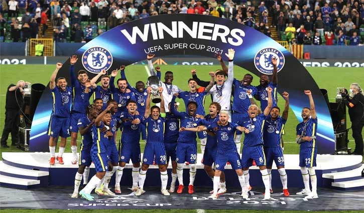 Chelsea win Super Cup on penalties