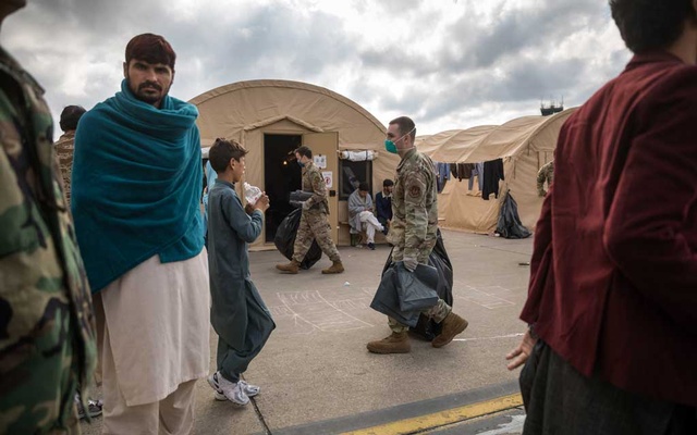 ‘Finally, I am safe’: US air base becomes temporary refuge for Afghans