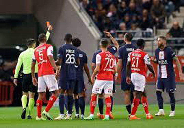 Ramos sees red as PSG concede draw at Reims in Ligue 1