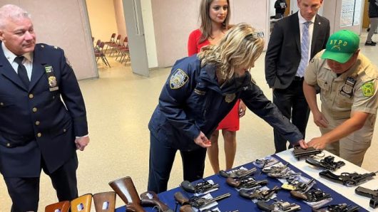 62 GUNS TAKEN OFF THE STREETS AT BUYBACK EVENT CO-HOSTED BY QUEENS DA MELINDA KATZ & NYPD