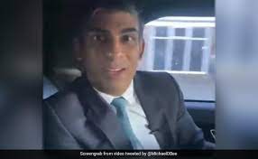Rishi Sunak fined for not wearing seat belt in back of car