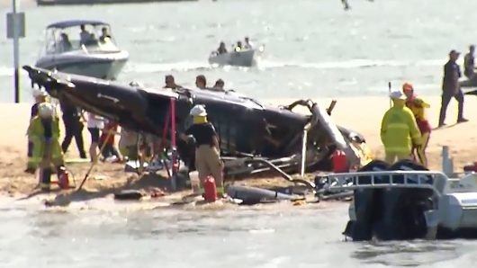 Two helicopters collide in Australia
