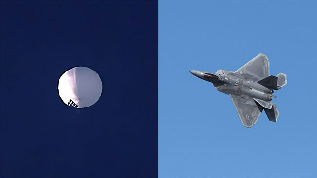 US fighter jet shoots down suspected Chinese spy balloon