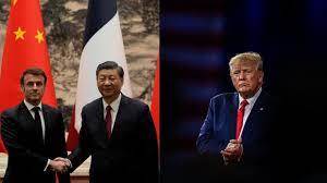 Macron kissing Xi’s ass’: Trump