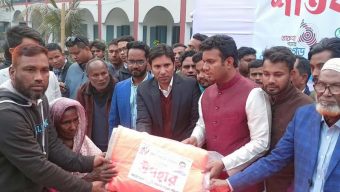 BCL president distributes blankets in Panchagarh