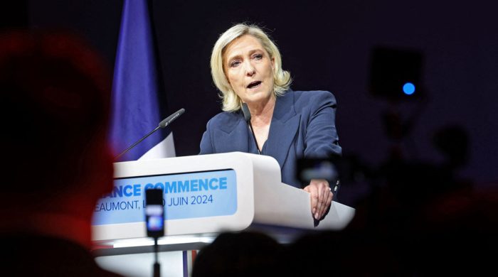 Absolute majority still possible for far right in France: Le Pen